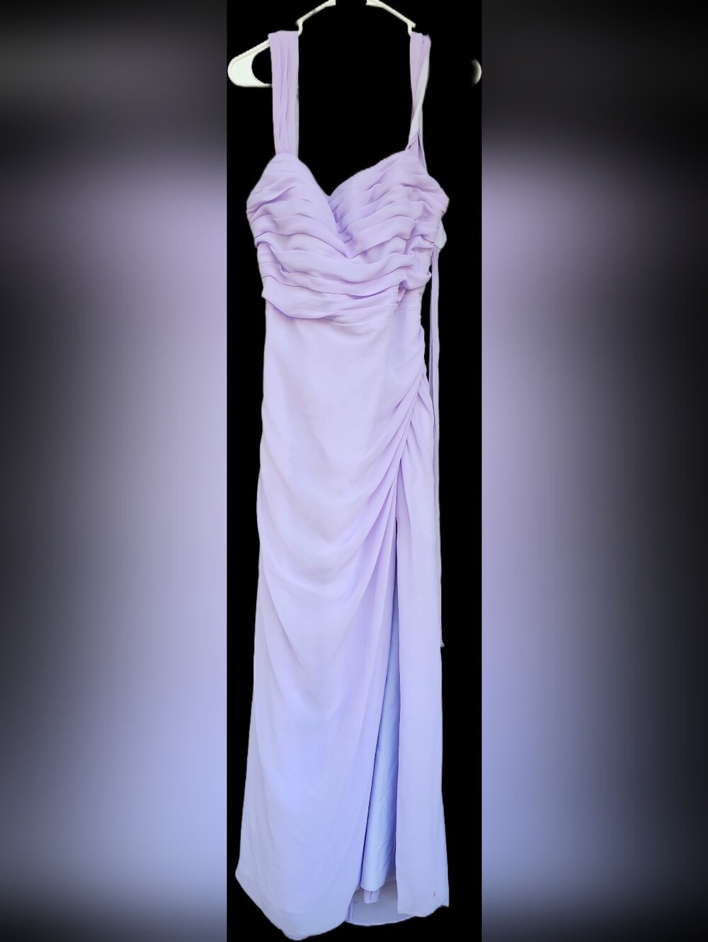 Azazie Jesaphine lilac bridesmaid dress